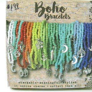 BRACELETS BOJO WOMENS JEWERLY 16 UNIQUE CHARMS NWT